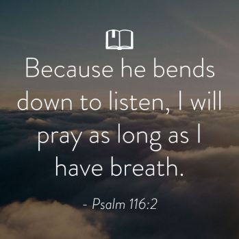 prayer psalm 116 2